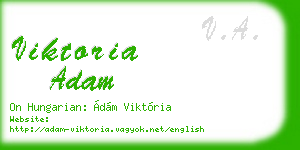 viktoria adam business card