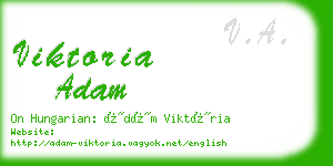 viktoria adam business card